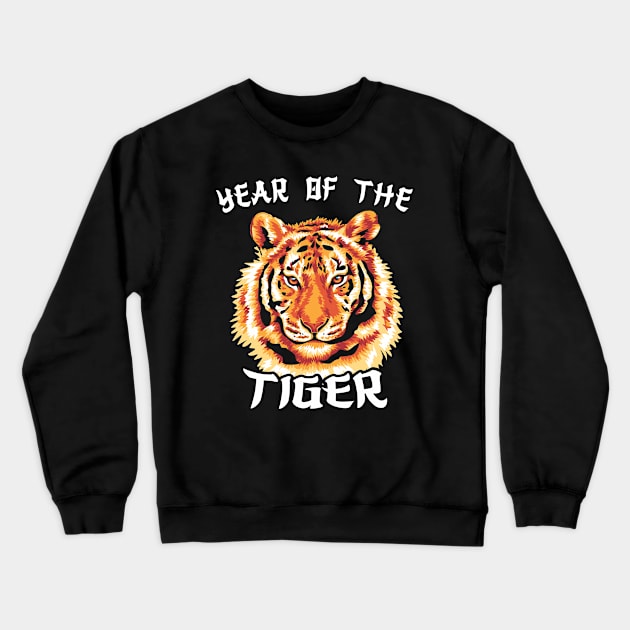 Year of the Tiger 2022 Chinese New Year Zodiac Crewneck Sweatshirt by opippi